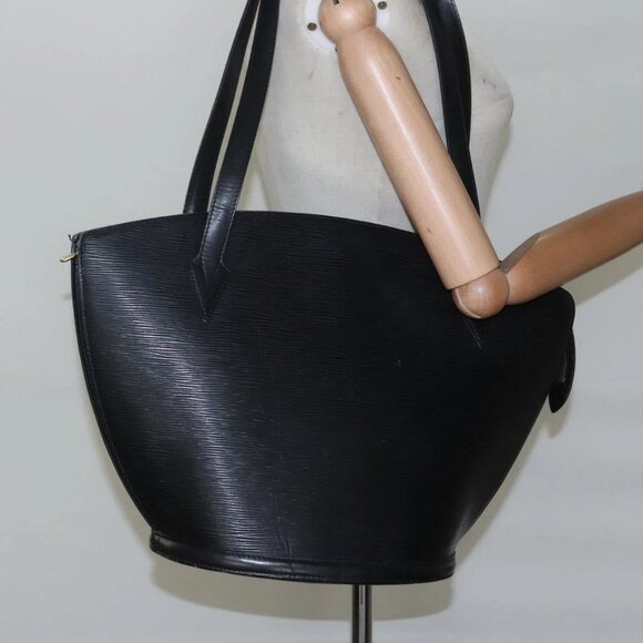 LOUIS VUITTON Epi Saint Jacques Shopping Shoulder Bag Black M52262 Auth BD1400 - Picture 15 of 16